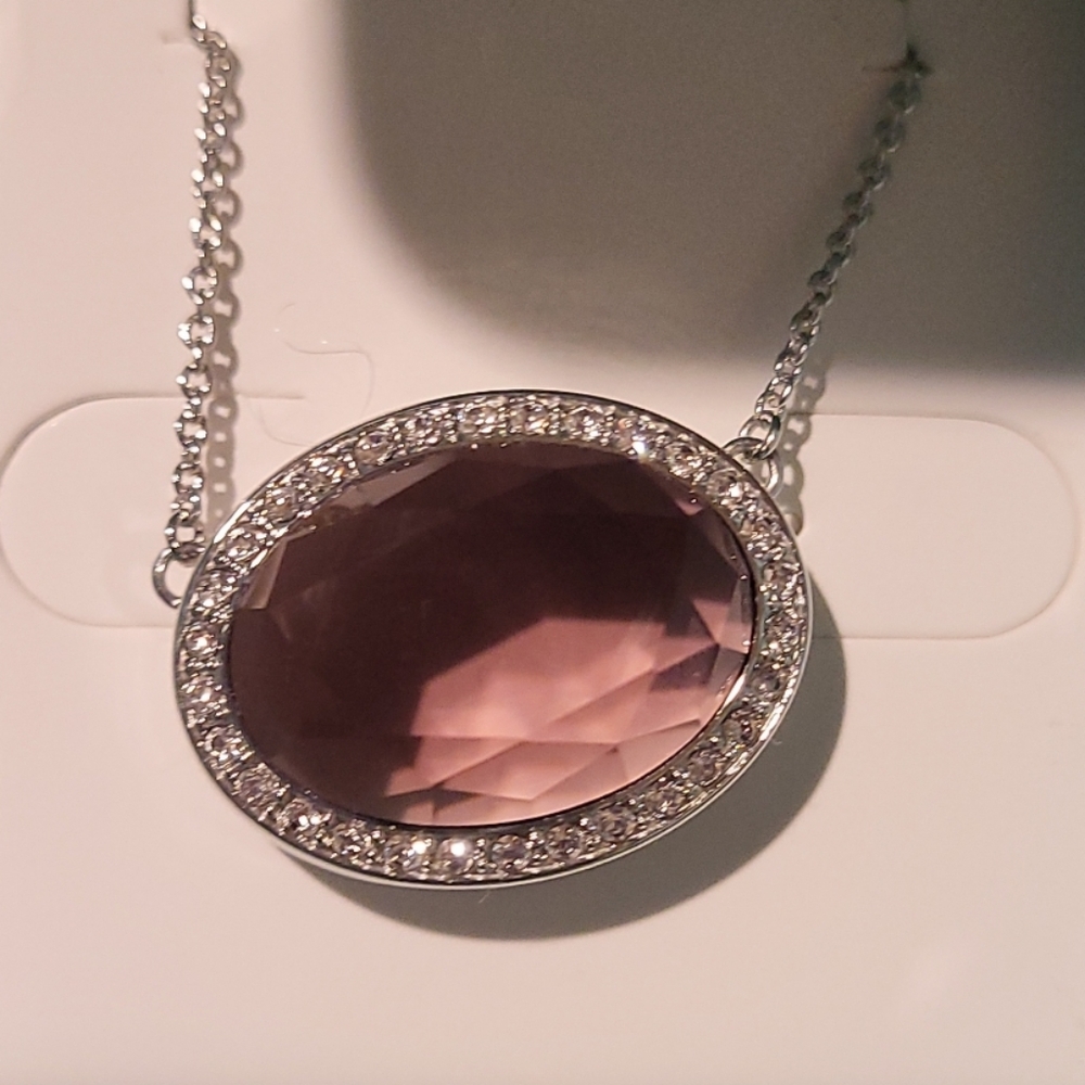 Origami owl silver amethyst prism living locket